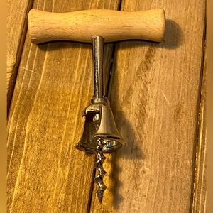 Wooden wine bottle opener.